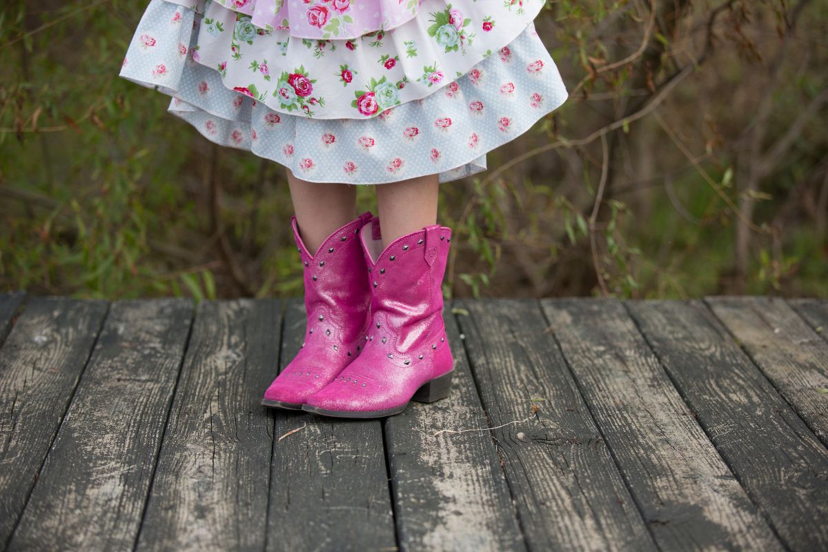 Pink cowboy boots