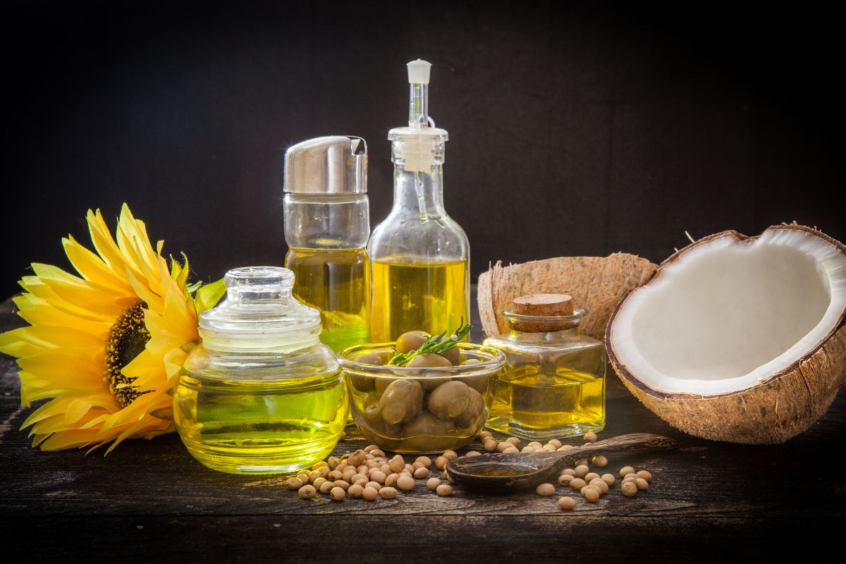 Various types of oils